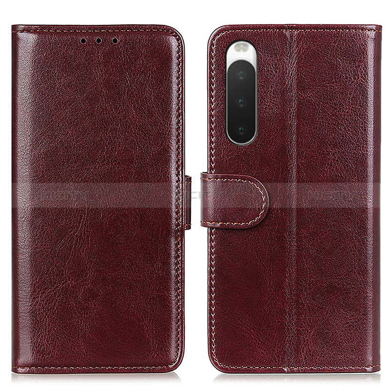 Handytasche Stand Schutzhülle Flip Leder Hülle M07L für Sony Xperia 10 IV SO-52C Braun