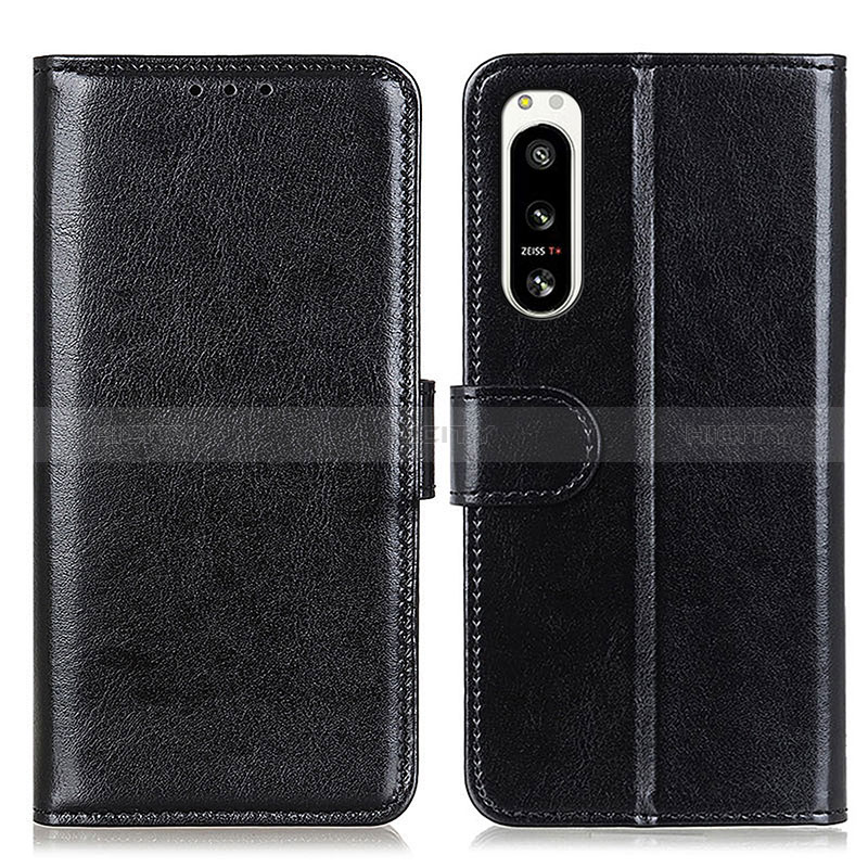 Handytasche Stand Schutzhülle Flip Leder Hülle M07L für Sony Xperia 5 IV Schwarz