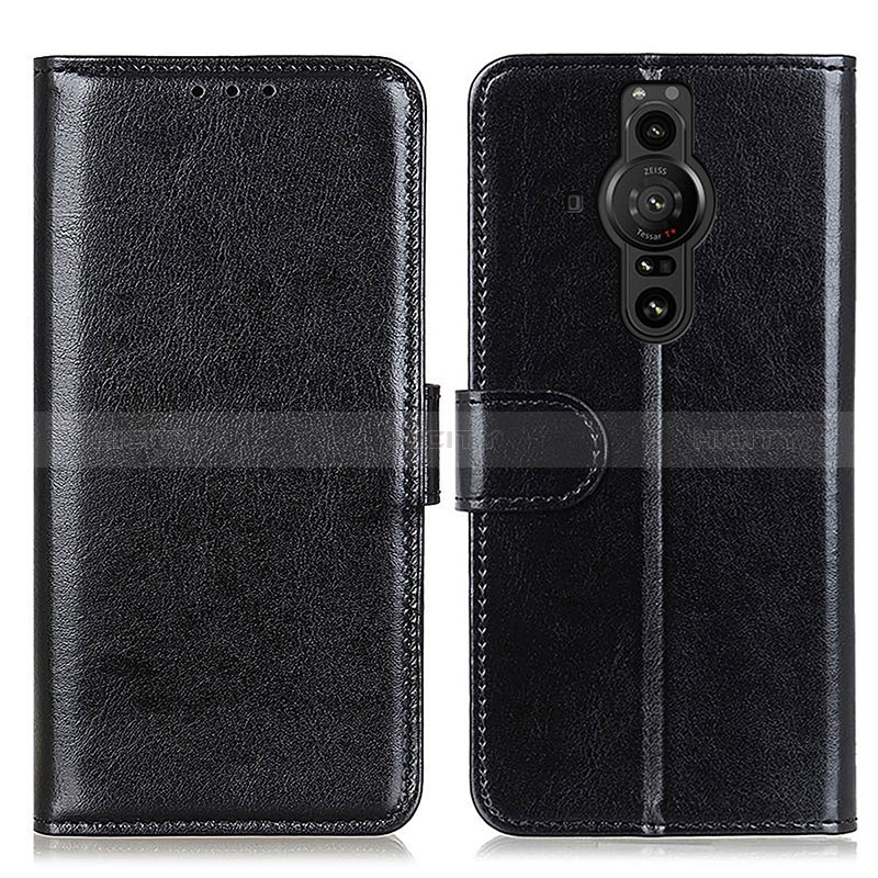 Handytasche Stand Schutzhülle Flip Leder Hülle M07L für Sony Xperia PRO-I Schwarz