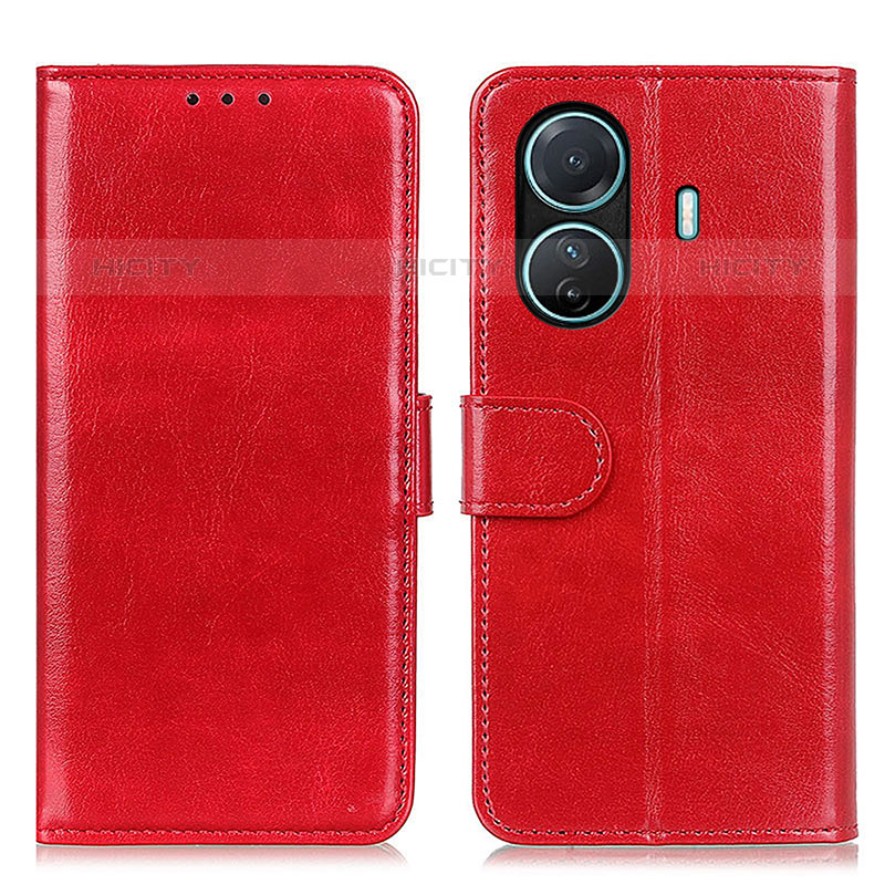 Handytasche Stand Schutzhülle Flip Leder Hülle M07L für Vivo iQOO Z6 Pro 5G Rot Plus