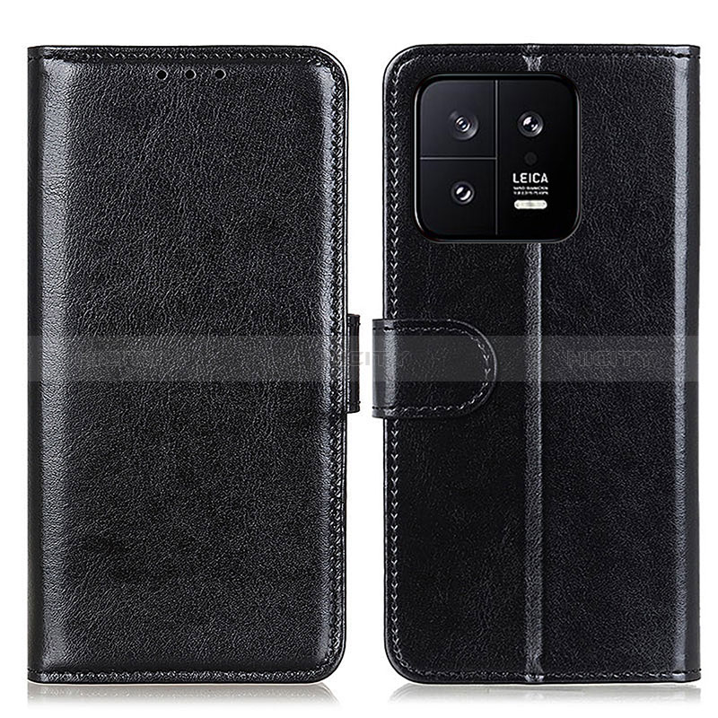 Handytasche Stand Schutzhülle Flip Leder Hülle M07L für Xiaomi Mi 13 5G Schwarz