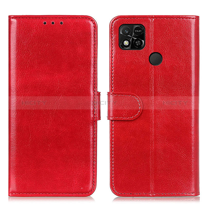 Handytasche Stand Schutzhülle Flip Leder Hülle M07L für Xiaomi POCO C3 Rot Plus