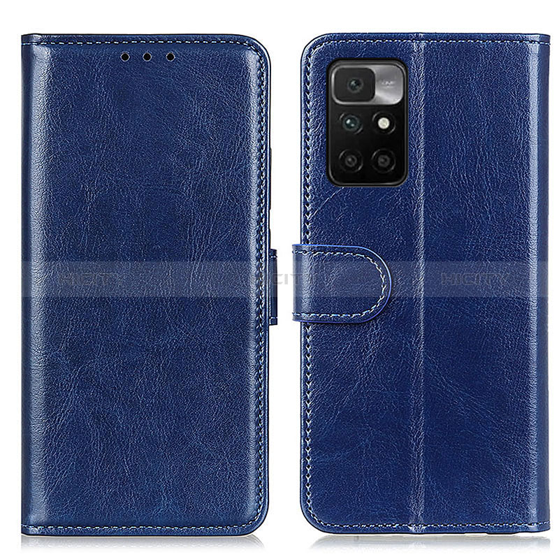 Handytasche Stand Schutzhülle Flip Leder Hülle M07L für Xiaomi Redmi 10 (2022) Blau Plus