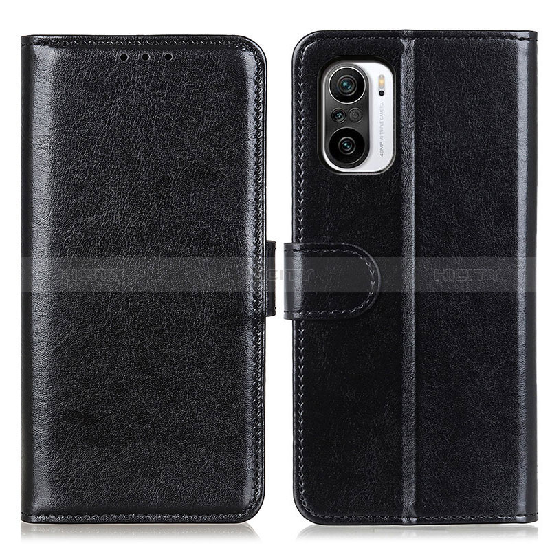 Handytasche Stand Schutzhülle Flip Leder Hülle M07L für Xiaomi Redmi K40 Pro 5G Schwarz