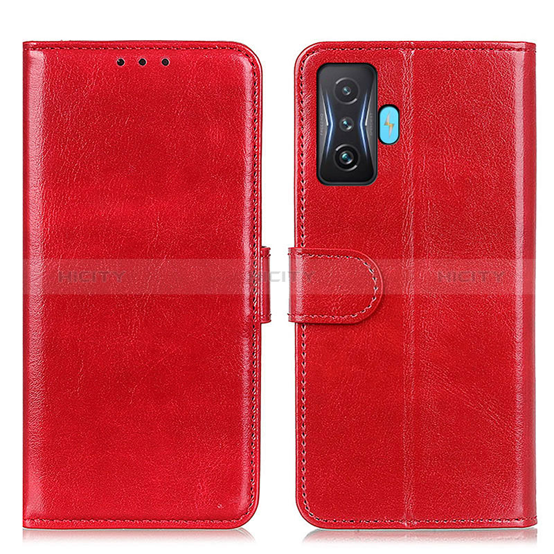 Handytasche Stand Schutzhülle Flip Leder Hülle M07L für Xiaomi Redmi K50 Gaming 5G Rot Plus