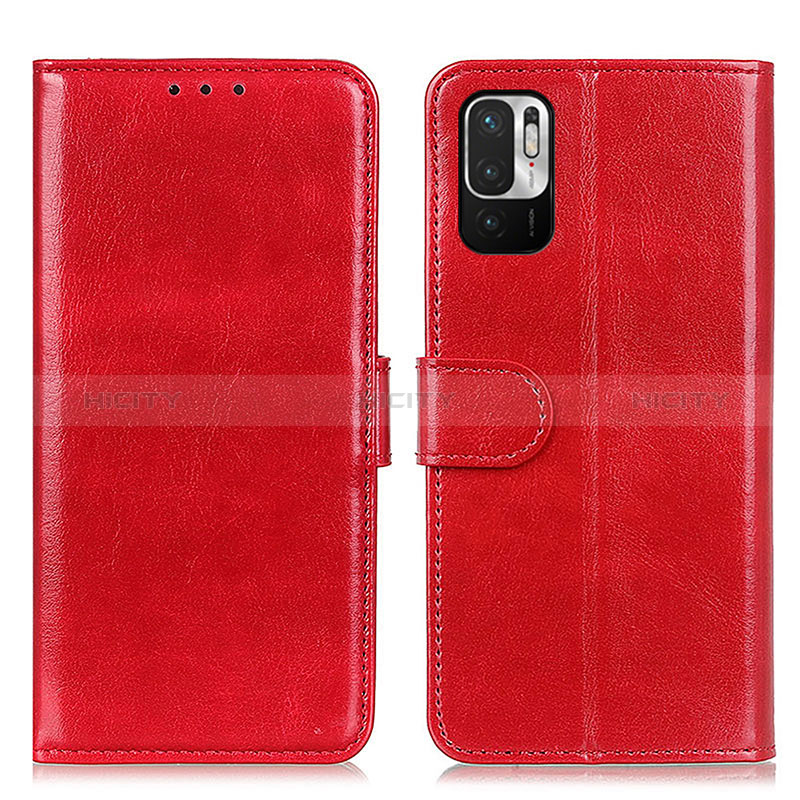 Handytasche Stand Schutzhülle Flip Leder Hülle M07L für Xiaomi Redmi Note 10 JE 5G Rot