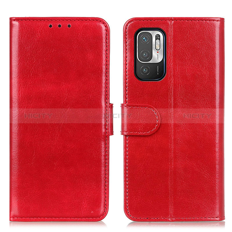 Handytasche Stand Schutzhülle Flip Leder Hülle M07L für Xiaomi Redmi Note 10T 5G Rot Plus