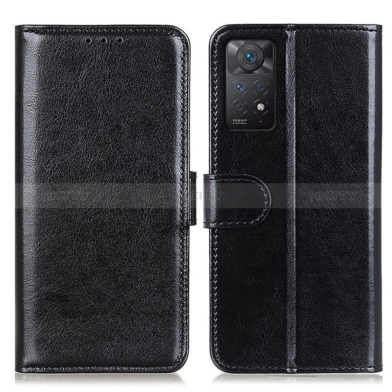 Handytasche Stand Schutzhülle Flip Leder Hülle M07L für Xiaomi Redmi Note 11 Pro 4G Schwarz Plus