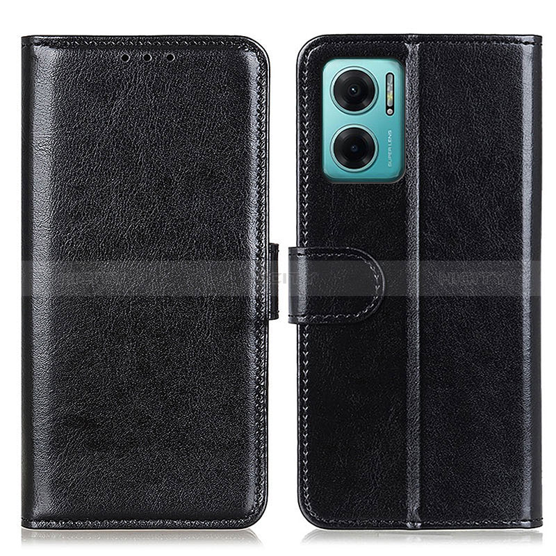 Handytasche Stand Schutzhülle Flip Leder Hülle M07L für Xiaomi Redmi Note 11E 5G Schwarz Plus