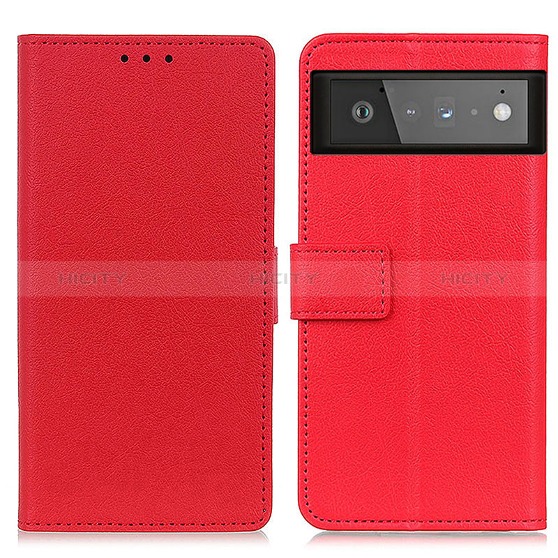 Handytasche Stand Schutzhülle Flip Leder Hülle M08L für Google Pixel 6 5G Rot Plus