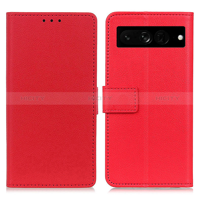 Handytasche Stand Schutzhülle Flip Leder Hülle M08L für Google Pixel 7 Pro 5G Rot Plus