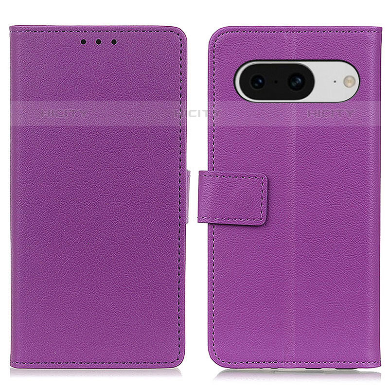 Handytasche Stand Schutzhülle Flip Leder Hülle M08L für Google Pixel 8 5G Violett Plus