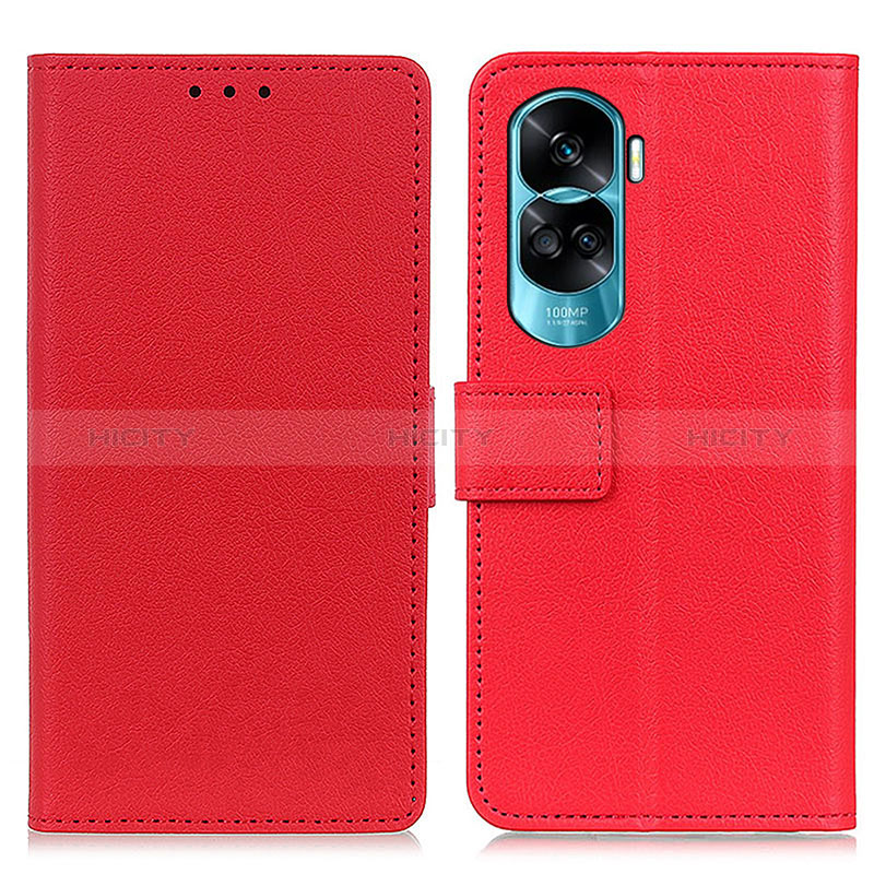 Handytasche Stand Schutzhülle Flip Leder Hülle M08L für Huawei Honor 90 Lite 5G Rot Plus