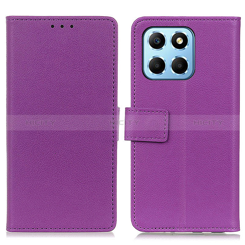 Handytasche Stand Schutzhülle Flip Leder Hülle M08L für Huawei Honor X6 Violett