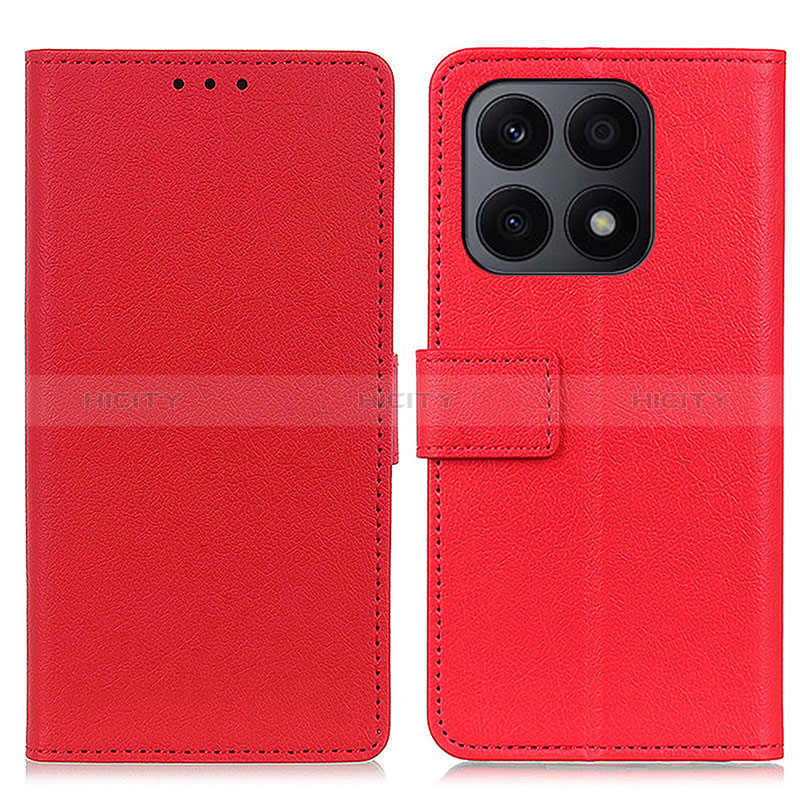 Handytasche Stand Schutzhülle Flip Leder Hülle M08L für Huawei Honor X8a 4G Rot Plus