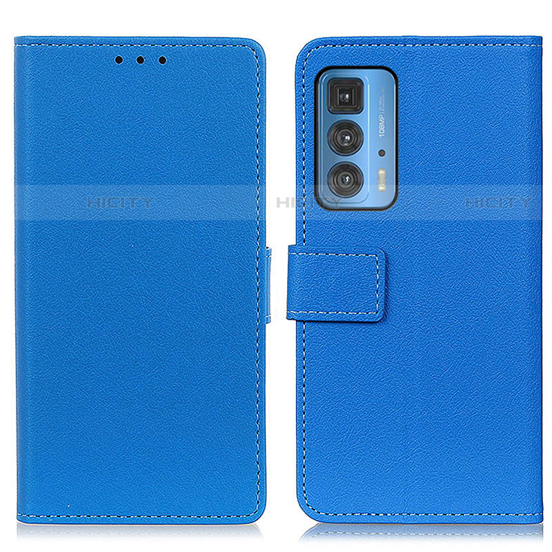 Handytasche Stand Schutzhülle Flip Leder Hülle M08L für Motorola Moto Edge 20 Pro 5G Blau