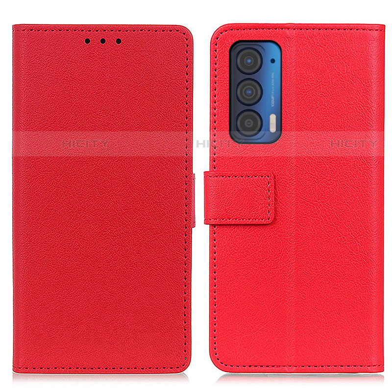 Handytasche Stand Schutzhülle Flip Leder Hülle M08L für Motorola Moto Edge (2021) 5G Rot