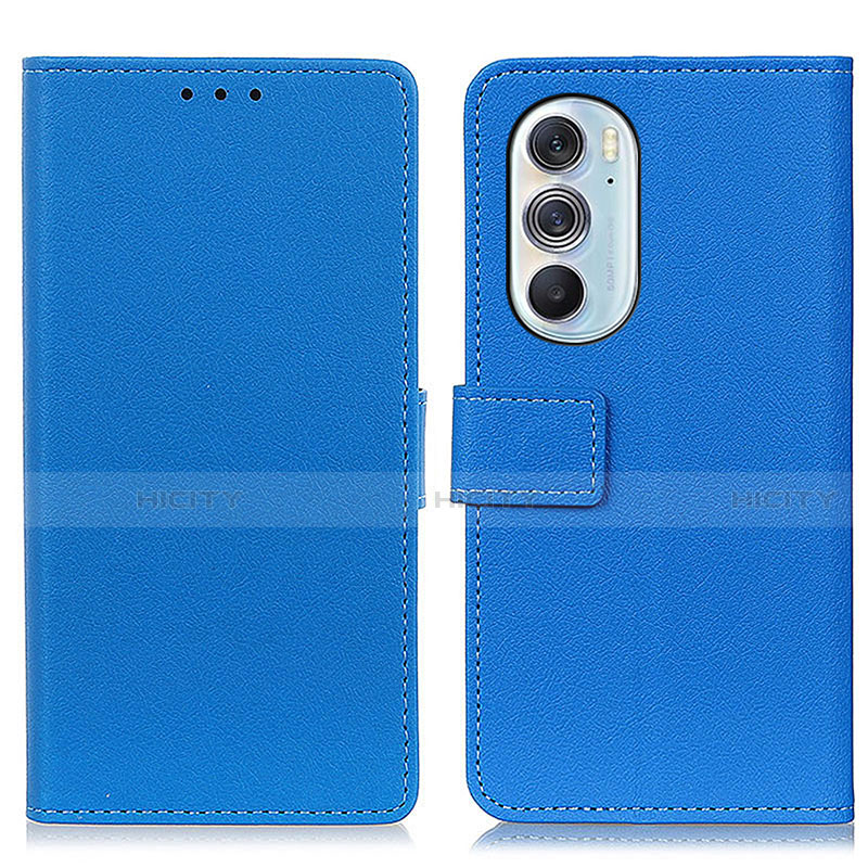 Handytasche Stand Schutzhülle Flip Leder Hülle M08L für Motorola Moto Edge X30 5G Blau Plus