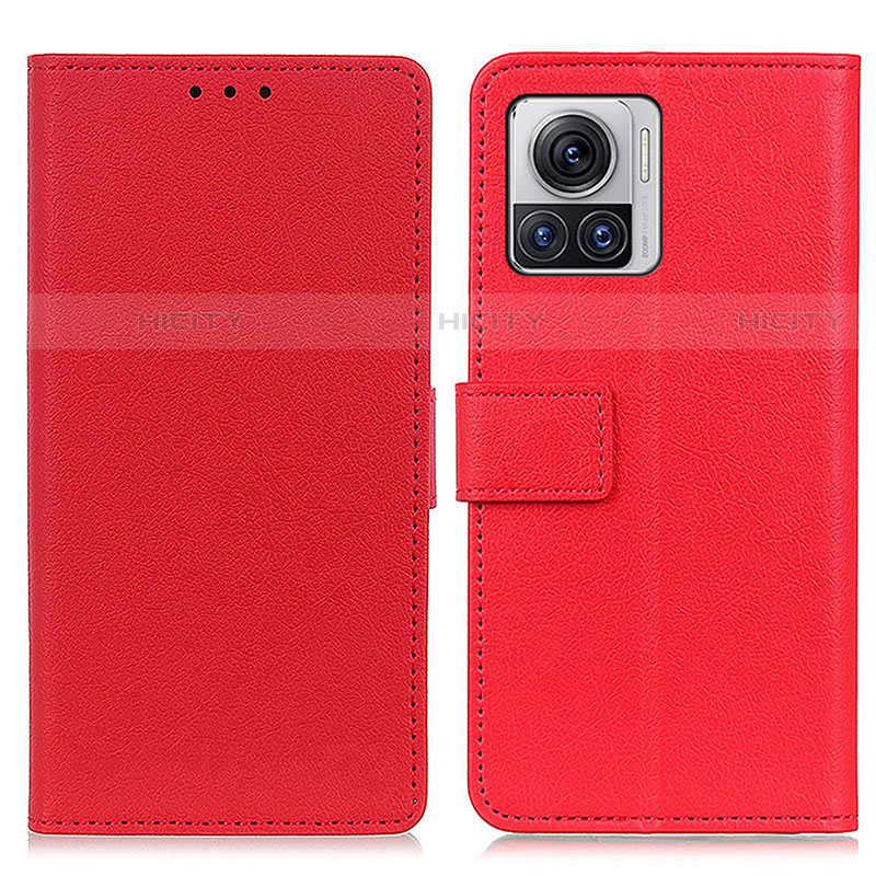 Handytasche Stand Schutzhülle Flip Leder Hülle M08L für Motorola Moto Edge X30 Pro 5G Rot