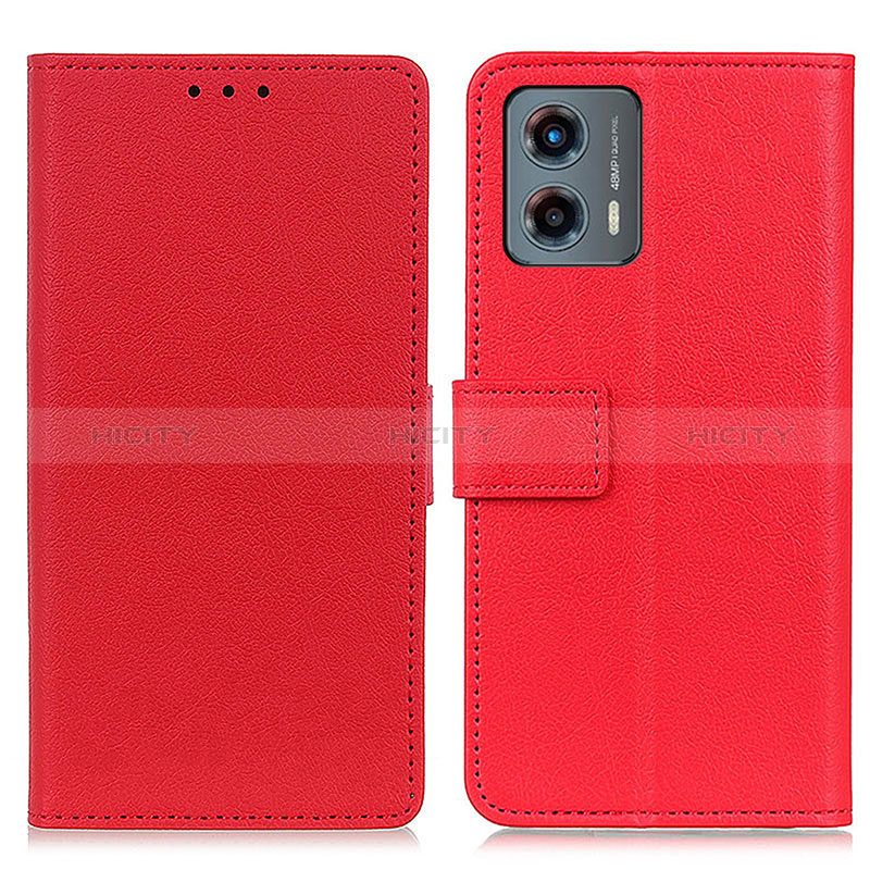 Handytasche Stand Schutzhülle Flip Leder Hülle M08L für Motorola Moto G 5G (2023) Rot