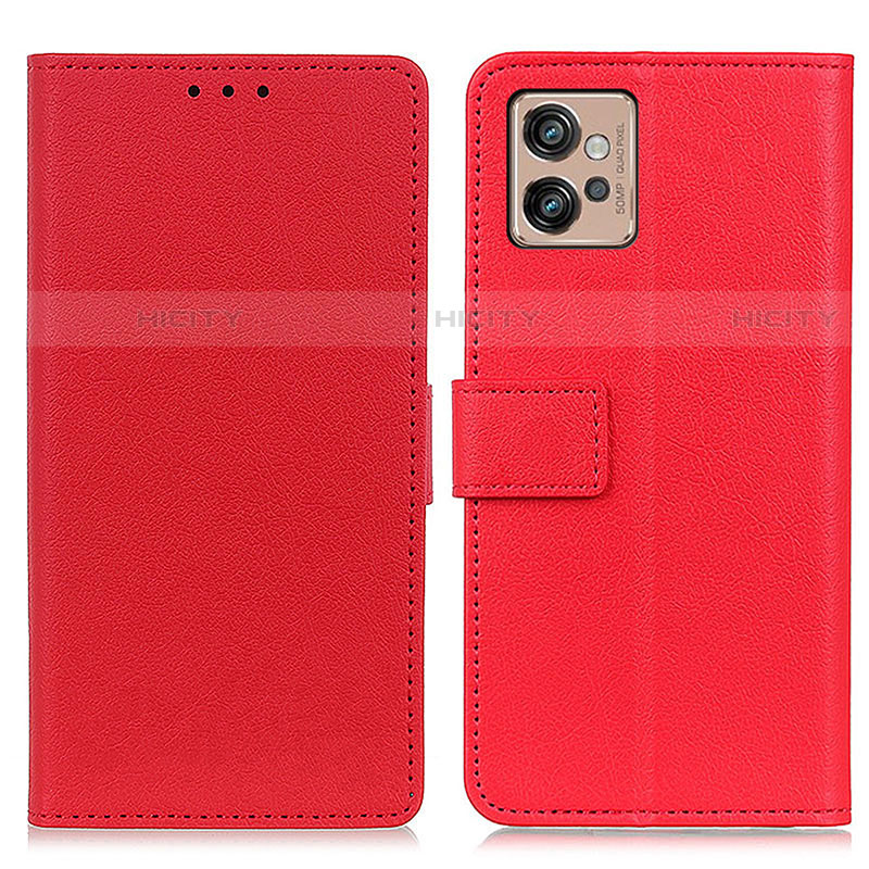 Handytasche Stand Schutzhülle Flip Leder Hülle M08L für Motorola Moto G32 Rot