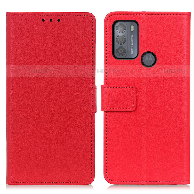 Handytasche Stand Schutzhülle Flip Leder Hülle M08L für Motorola Moto G50 Rot