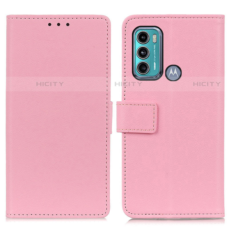 Handytasche Stand Schutzhülle Flip Leder Hülle M08L für Motorola Moto G60 Rosa