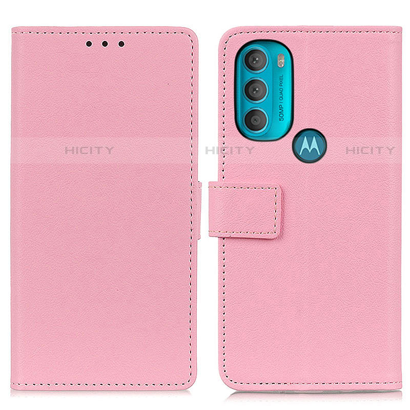 Handytasche Stand Schutzhülle Flip Leder Hülle M08L für Motorola Moto G71 5G Rosa