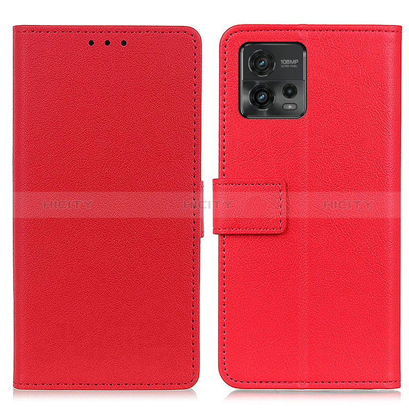 Handytasche Stand Schutzhülle Flip Leder Hülle M08L für Motorola Moto G72 Rot