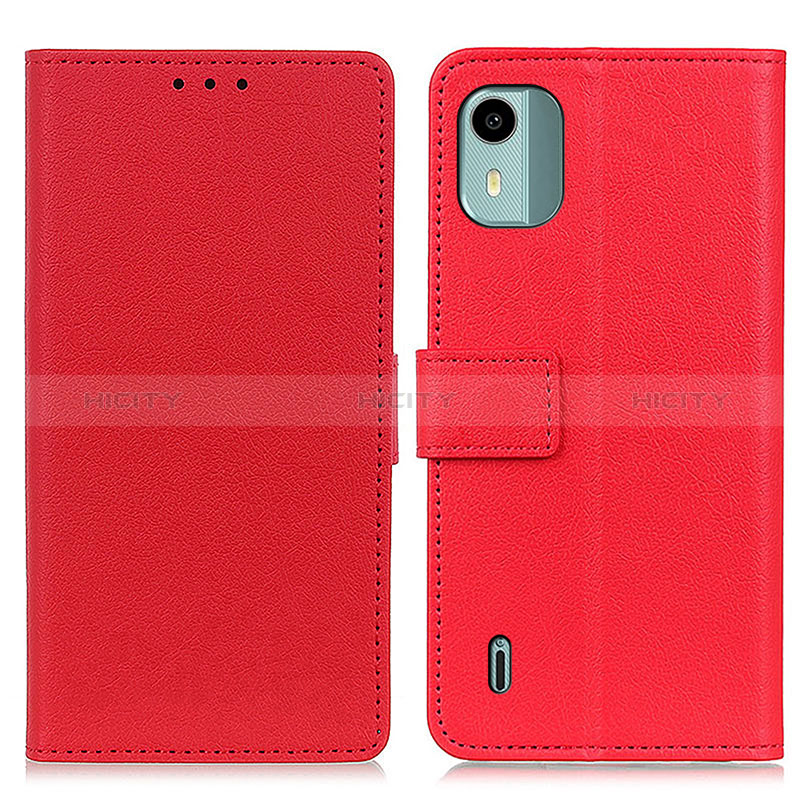 Handytasche Stand Schutzhülle Flip Leder Hülle M08L für Nokia C12 Plus Rot