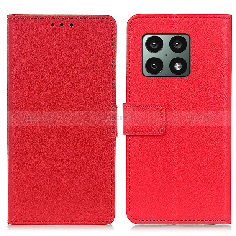 Handytasche Stand Schutzhülle Flip Leder Hülle M08L für OnePlus 10 Pro 5G Rot Plus