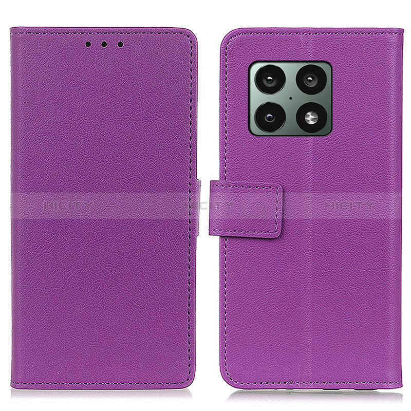 Handytasche Stand Schutzhülle Flip Leder Hülle M08L für OnePlus 10 Pro 5G Violett