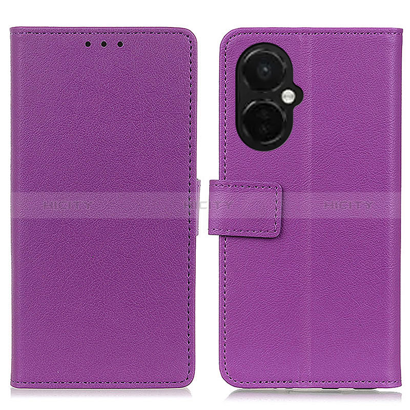 Handytasche Stand Schutzhülle Flip Leder Hülle M08L für OnePlus Nord CE 3 5G Violett Plus