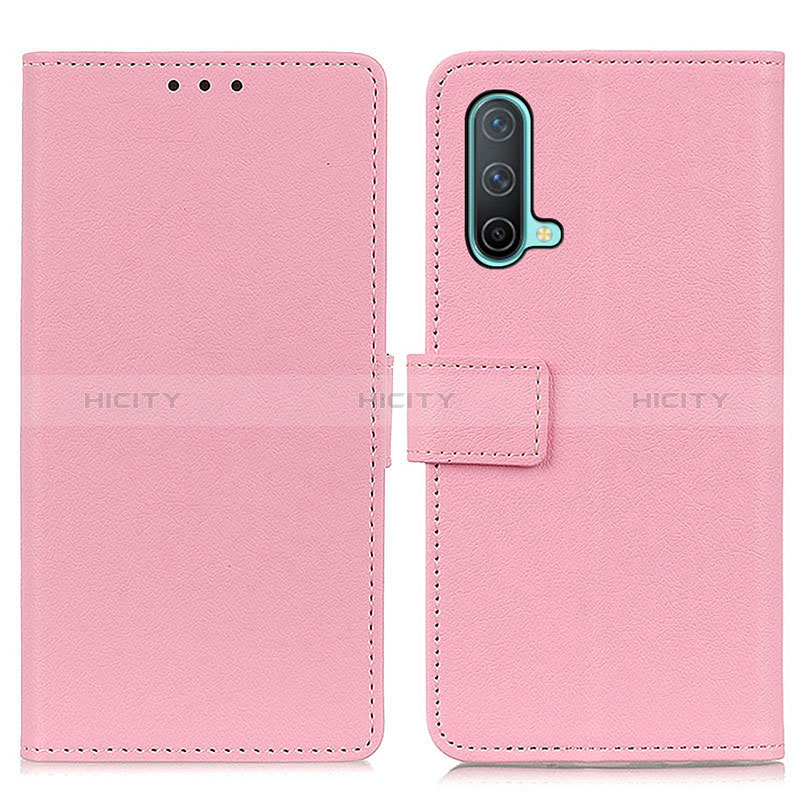 Handytasche Stand Schutzhülle Flip Leder Hülle M08L für OnePlus Nord CE 5G Rosa Plus