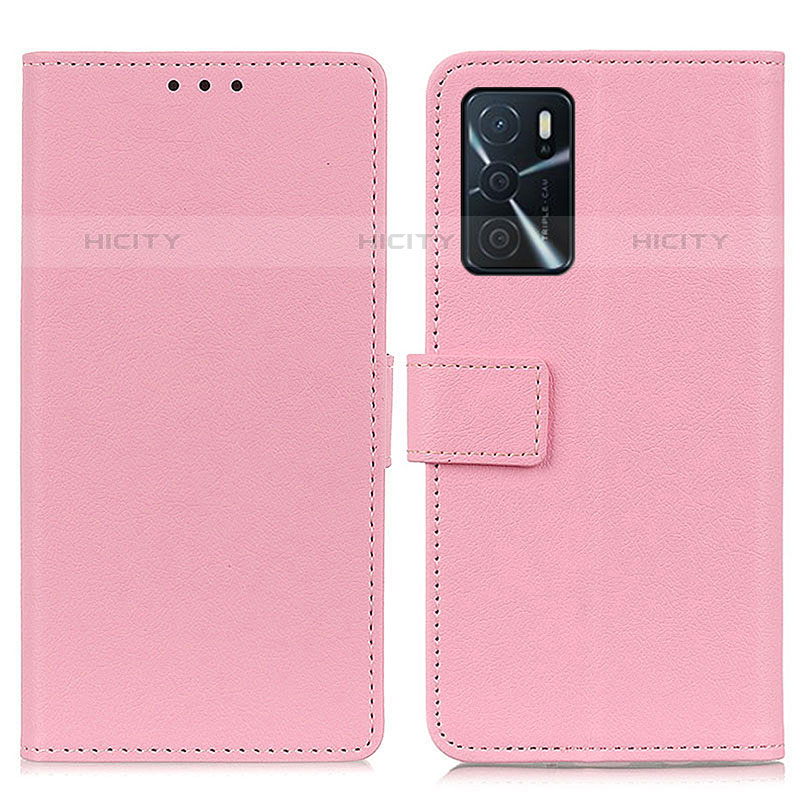 Handytasche Stand Schutzhülle Flip Leder Hülle M08L für Oppo A16s Rosa Plus