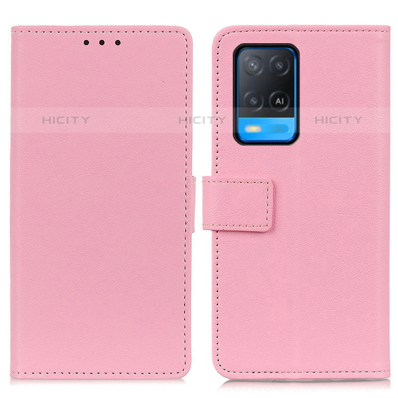 Handytasche Stand Schutzhülle Flip Leder Hülle M08L für Oppo A54 4G Rosa Plus