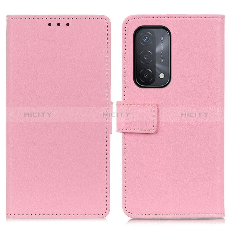 Handytasche Stand Schutzhülle Flip Leder Hülle M08L für Oppo A54 5G Rosa Plus