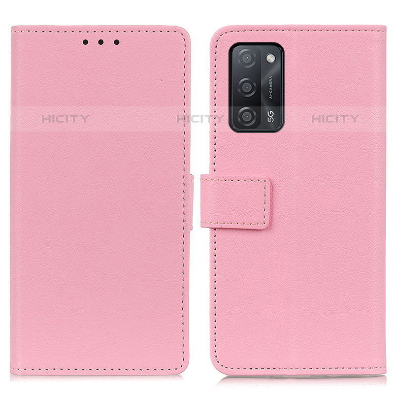 Handytasche Stand Schutzhülle Flip Leder Hülle M08L für Oppo A55 5G Rosa Plus