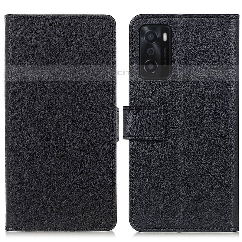 Handytasche Stand Schutzhülle Flip Leder Hülle M08L für Oppo A55S 5G Schwarz