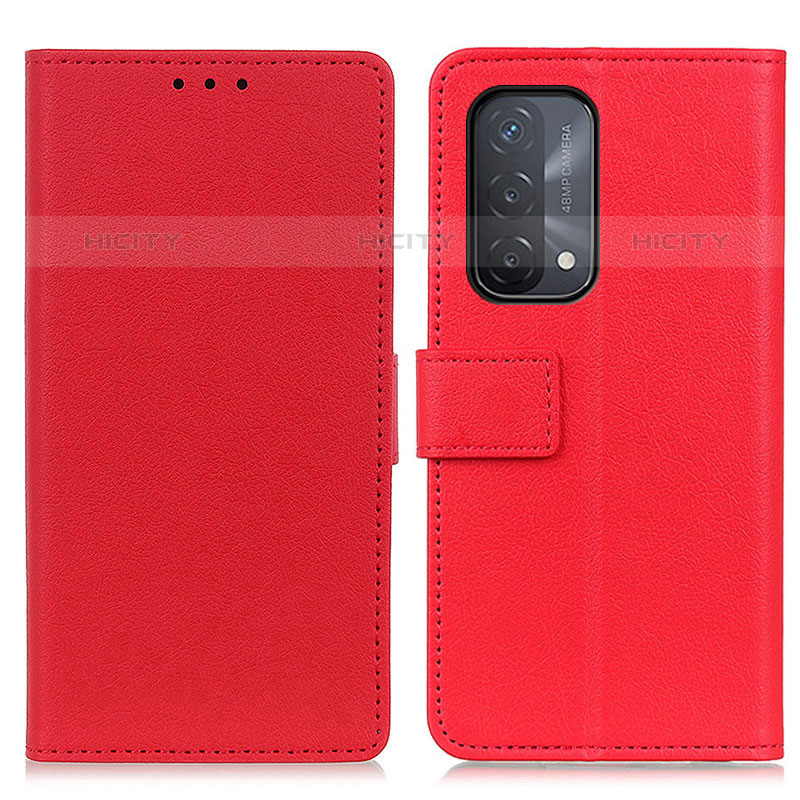 Handytasche Stand Schutzhülle Flip Leder Hülle M08L für Oppo A93 5G Rot