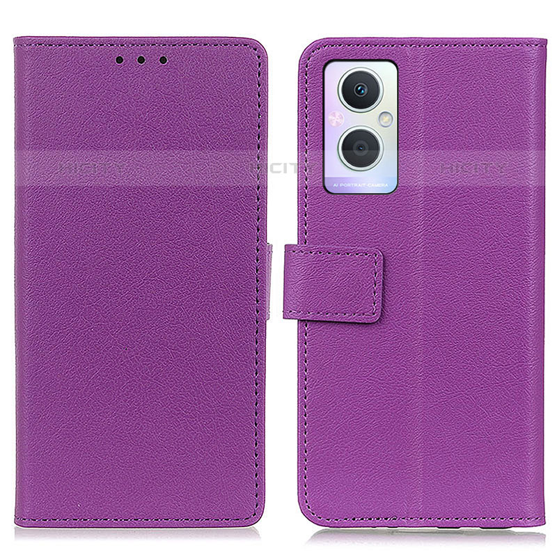 Handytasche Stand Schutzhülle Flip Leder Hülle M08L für Oppo F21 Pro 5G Violett