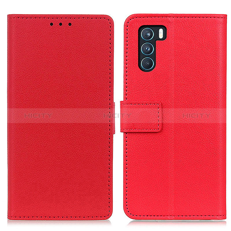 Handytasche Stand Schutzhülle Flip Leder Hülle M08L für Oppo K9 Pro 5G Rot Plus