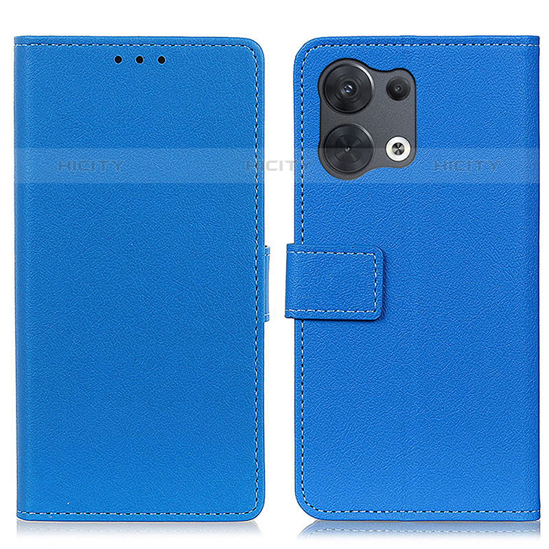 Handytasche Stand Schutzhülle Flip Leder Hülle M08L für Oppo Reno8 5G Blau