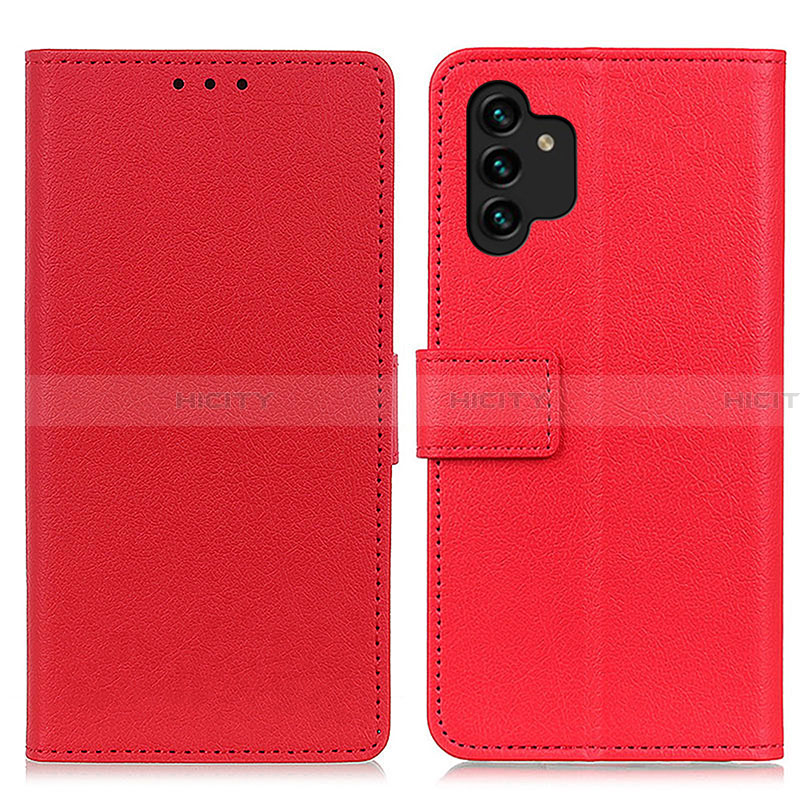 Handytasche Stand Schutzhülle Flip Leder Hülle M08L für Samsung Galaxy A13 4G Rot Plus