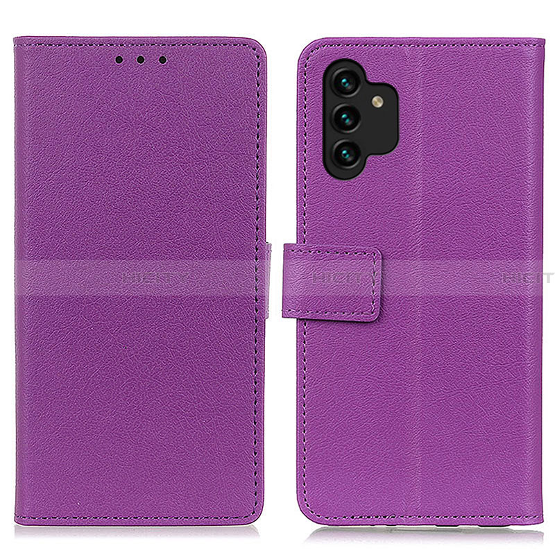 Handytasche Stand Schutzhülle Flip Leder Hülle M08L für Samsung Galaxy A13 5G Violett