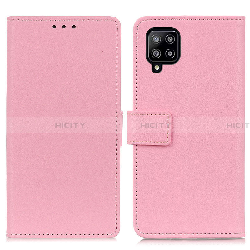 Handytasche Stand Schutzhülle Flip Leder Hülle M08L für Samsung Galaxy A22 4G Rosa Plus