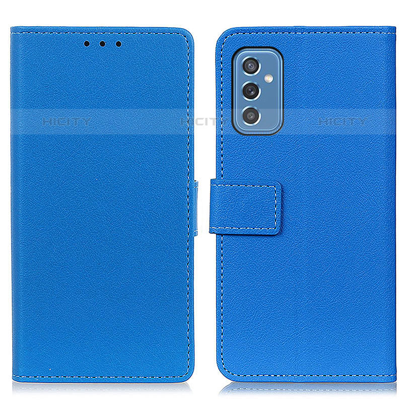 Handytasche Stand Schutzhülle Flip Leder Hülle M08L für Samsung Galaxy M52 5G Blau