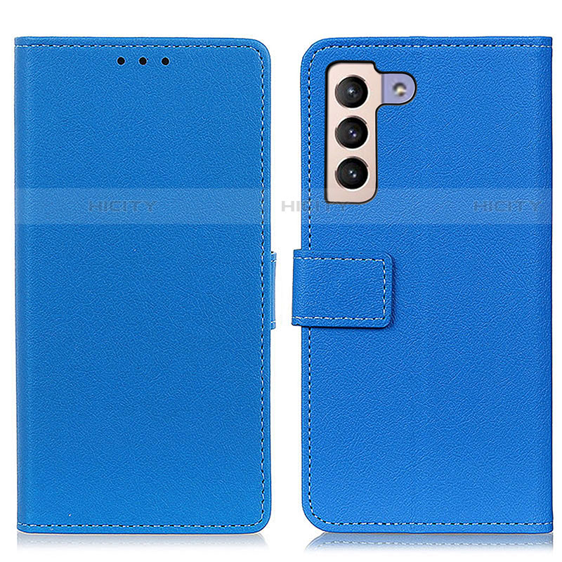 Handytasche Stand Schutzhülle Flip Leder Hülle M08L für Samsung Galaxy S21 FE 5G Blau