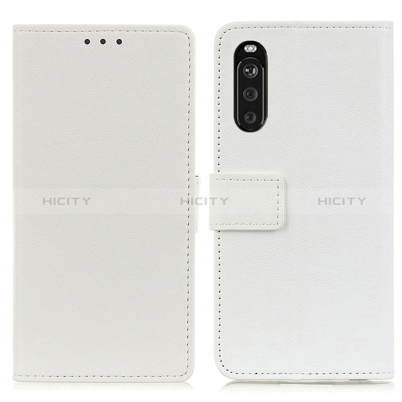 Handytasche Stand Schutzhülle Flip Leder Hülle M08L für Sony Xperia 10 III Lite Weiß