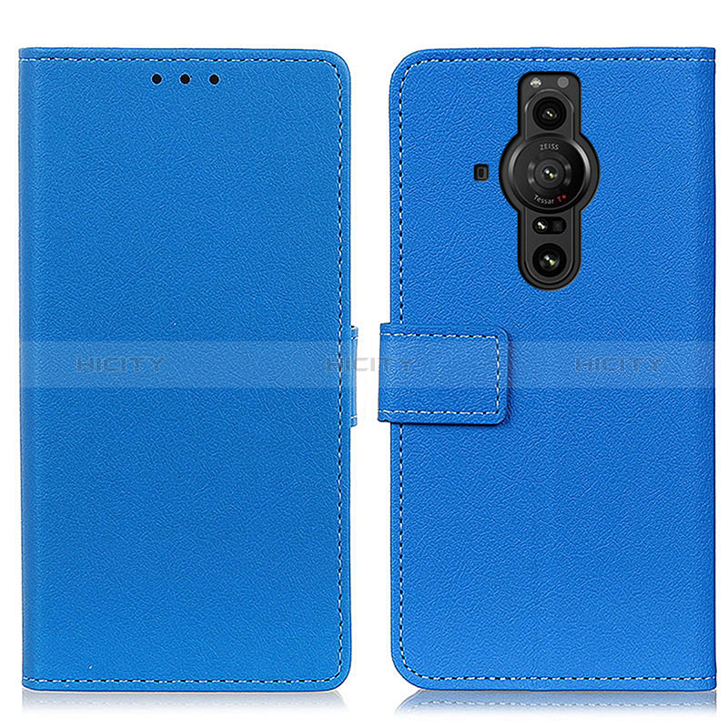 Handytasche Stand Schutzhülle Flip Leder Hülle M08L für Sony Xperia PRO-I Blau